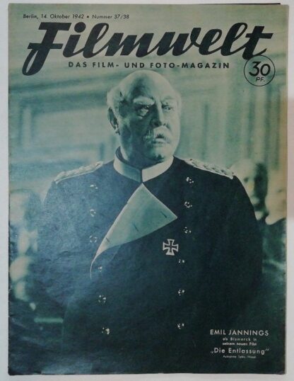 Filmwelt – Das Film- und Foto-Magazin 14. Oktober 1942 – Nr. 37/38.