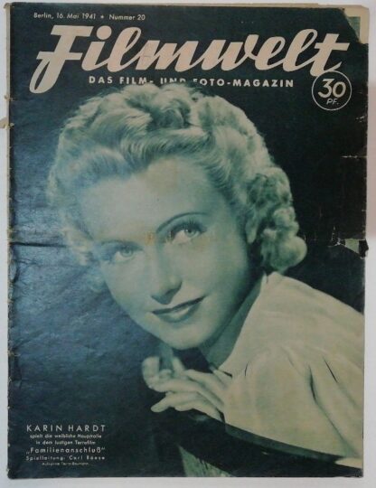 Filmwelt – Das Film- und Foto-Magazin 16. Mai 1941 – Nr. 20.