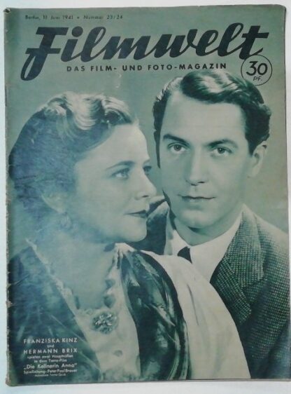 Filmwelt – Das Film- und Foto-Magazin 11. Juni 1941 – Nr. 23/24.