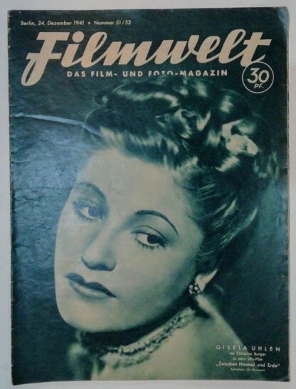 Filmwelt – Das Film- und Foto-Magazin 24. Dezember 1941 – Nr. 51/52.