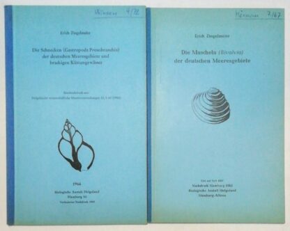 2 Bände: 1. Die Schnecken (Gastropoda Prosobranchia) der deutschen Meeresgebiete und brackigen Küstengewässer; 2. Die Muscheln (Bivalvia) der deutschen Meeresgebiete.