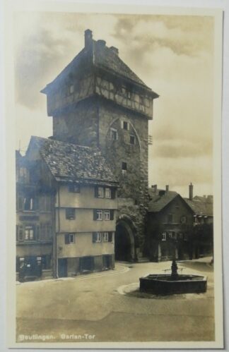 Ansichtskarte Reutlingen, Garten-Tor [ungelaufen].