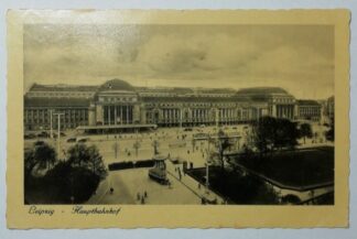 Ansichtskarte Leipzig Hauptbahnhof [gelaufen].