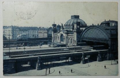Ansichtskarte Dresden Hauptbahnhof [gelaufen].