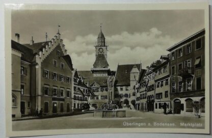Ansichtskarte Überlingen am Bodensee – Marktplatz [ungelaufen].