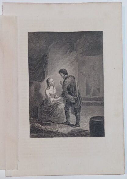 Szene aus Lederstrumpf-Erzählungen von James Fenimore Cooper XI – Stahlstich 1864.