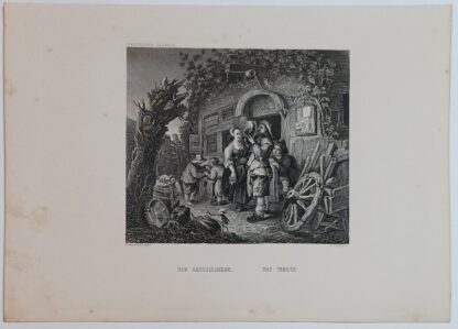 Der Kesselflicker – The Tinker – Stahlstich 1871.