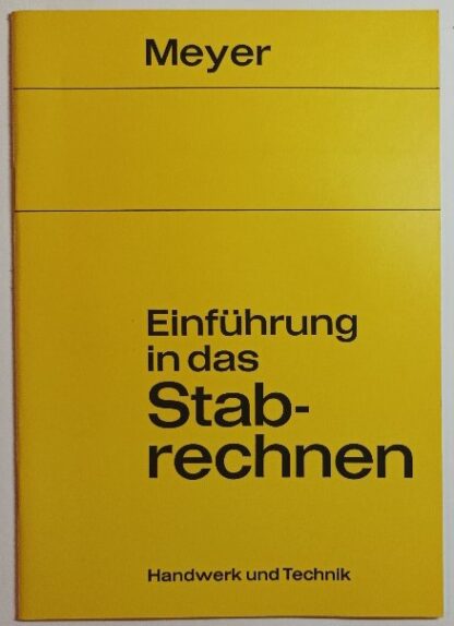 Einführung in das Stabrechnen.